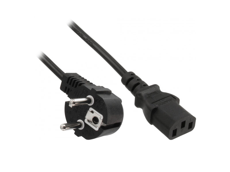 CAVO ALIMENTAZIONE 2MT SCHUKO BK 250VAC 10A ADJ