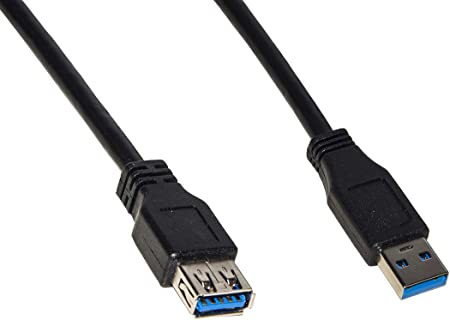 CAVO USB 3.0 A-A 5MT M/F BK PROLUNGA IN RAME