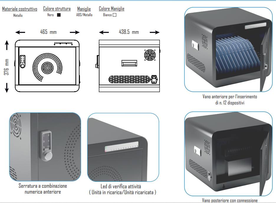 STAZIONE RICARICA 12 TABLET