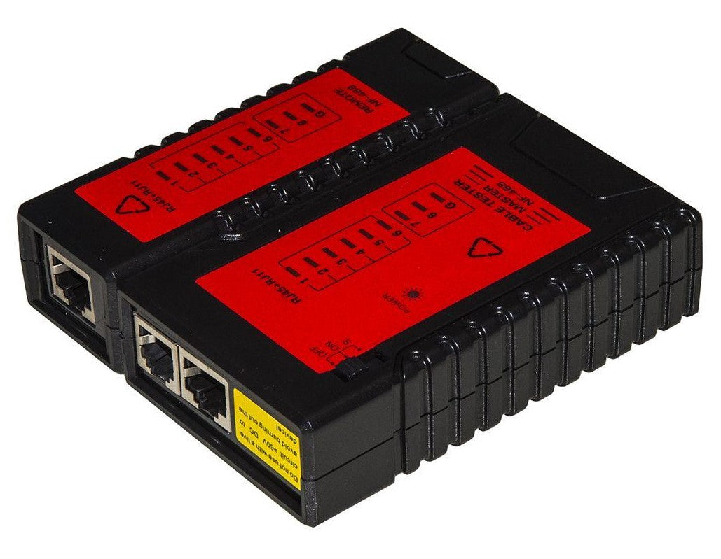 TESTER DI RETE PER CAVI CAT6 E 8 POLI, RJ11 E RJ45