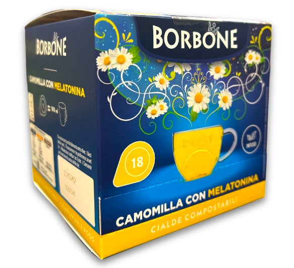 BORBONE BOX CIALDE 44MM CAMOMILLA METALONINA BOX 18PZZ