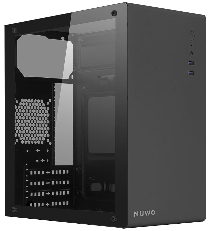 CASE MINI-TOWER NO PSU EGUERA A111 2USB3 0,6MM SPCC MATX MITX BK GLASS