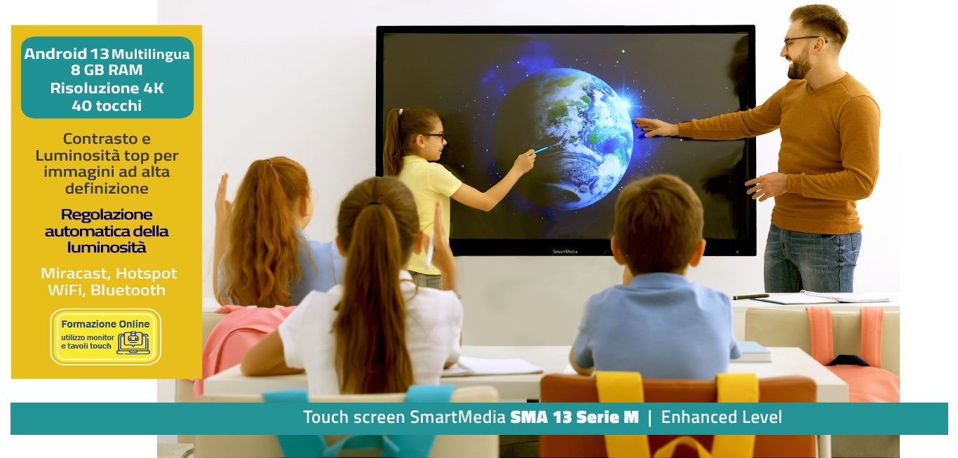 MON 86 TOUCH 4K WIFI 8GB 128GB ANDROID 13 MULTILINGUA SD