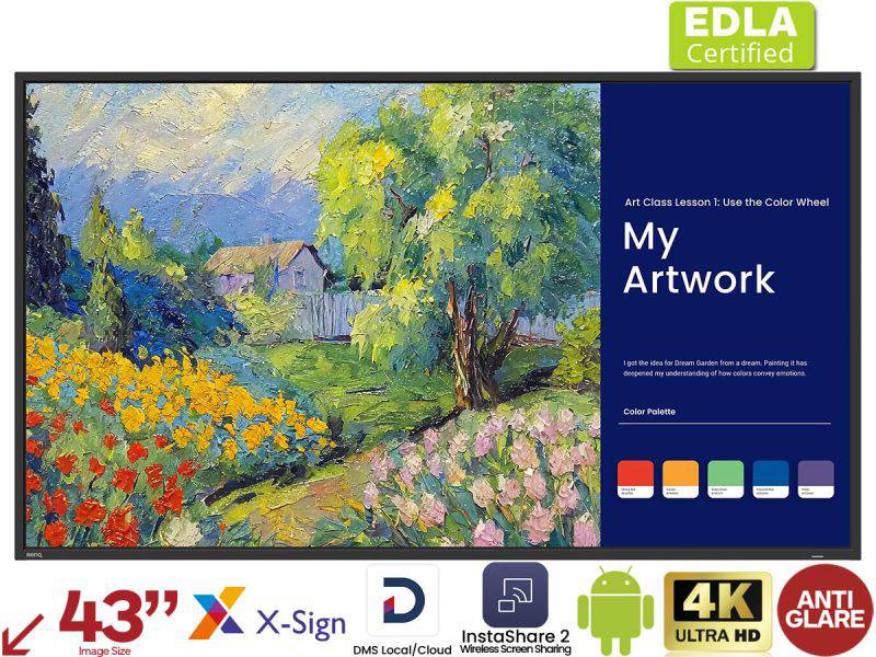 MON 43DS SL4304 PANTONE VALIDATED BENQ SL4304 EDLA 64 ANDR13 500CD ES