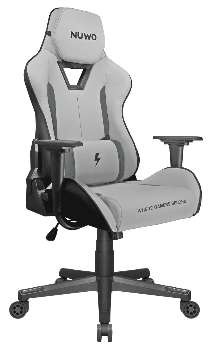 POLTRONA GAMING NUWO JUPITER GREY RECRINABILE-SUPPORTO LOMBARE