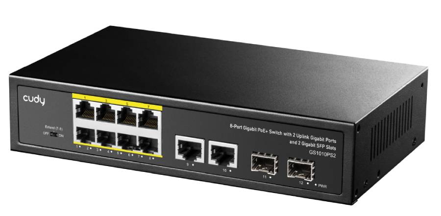 SWITCH 8P GIGABIT POE+ 2P UPLINK 2P GIGABIT SFP 120W