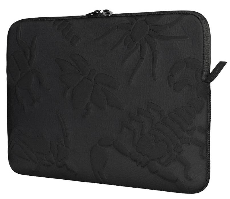 CUSTODIA RILIEVO SLEEVE MBA15 NERO INSETTI MACBOOK AIR 15 E NB14 TUCAN