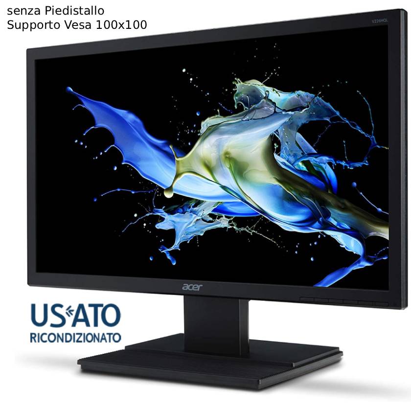 MON 22 REF ACER V226HQLBBD FHD BLK VGA/DVI SENZA PEDISTALLO