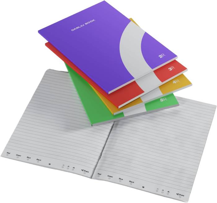 QUADERNI A RIGHE PACK 5PZ PER DABLIU PEN+ (NON INCLUSA)