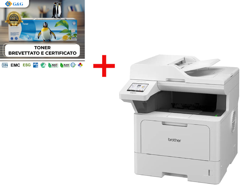 MF LAS B/N A4 LAN F/R 48PPM BROTHER DCPL5510DW + KIT TONER