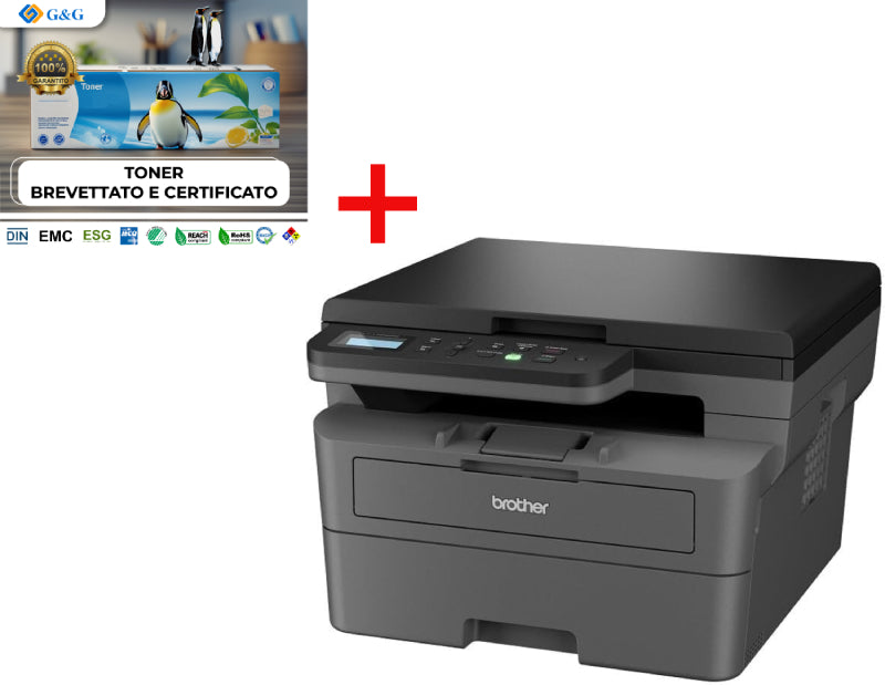 MF LAS B/N A4 USB F/R 32PPM WIFI BROTHER DCPL2620DW+ KIT TONER