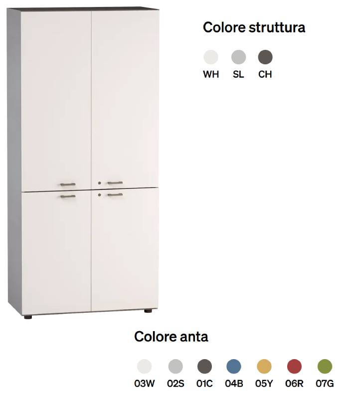 LIBRERIA ALTA 4 GIORNO ANTE SOVRAPPOSTE 90X46,3X196,70