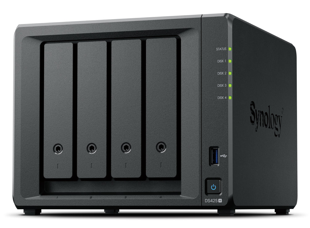 NAS SYNOLOGY DS425+ 4HD SATA2+2GB S ODIMM 1P RJ45/1GBE/1P 2.5GBE