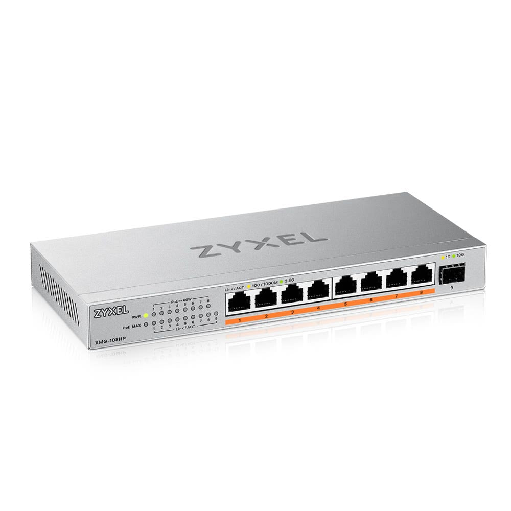 SWITCH XMG-100 SERIES XMG-108HP SWITCH 8P POE + 1 SFP UNMANAGED