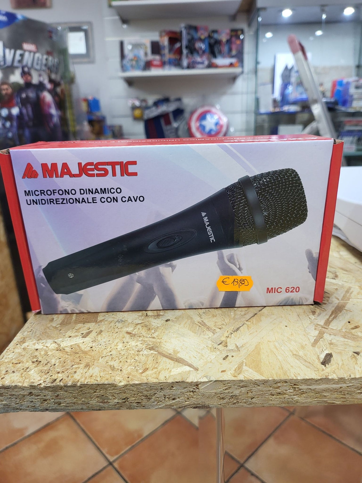 Microfono majestic mic 620 con cavo