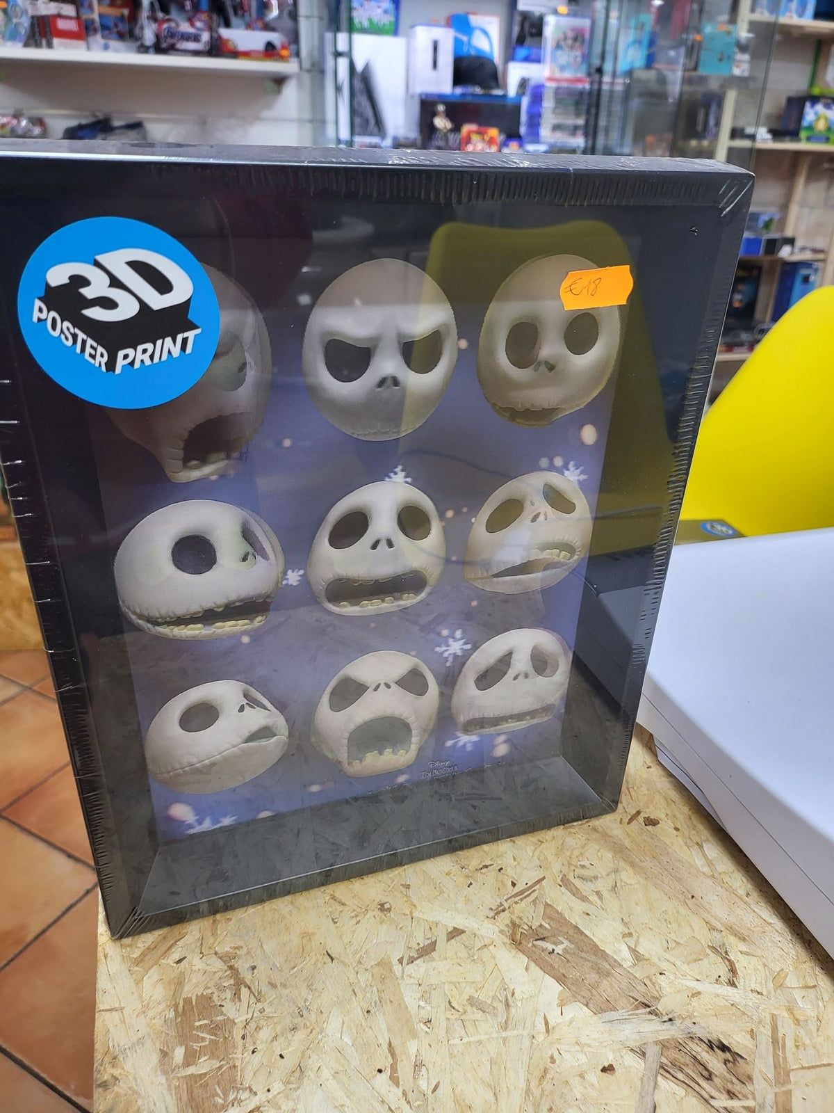Poster 3d incorniciato the nightmare before christmas