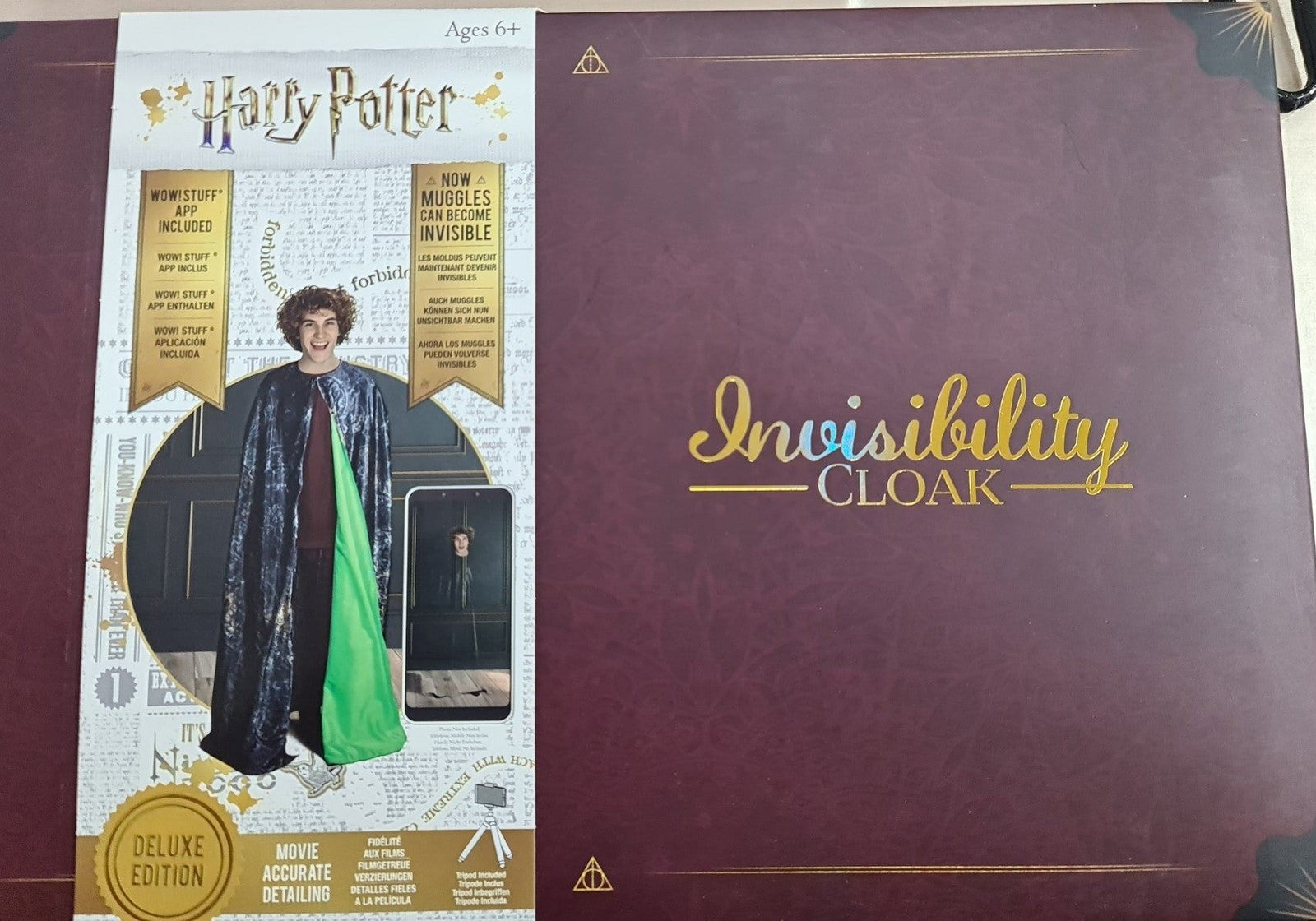 harry potter mantello dell'invisibilità deluxe