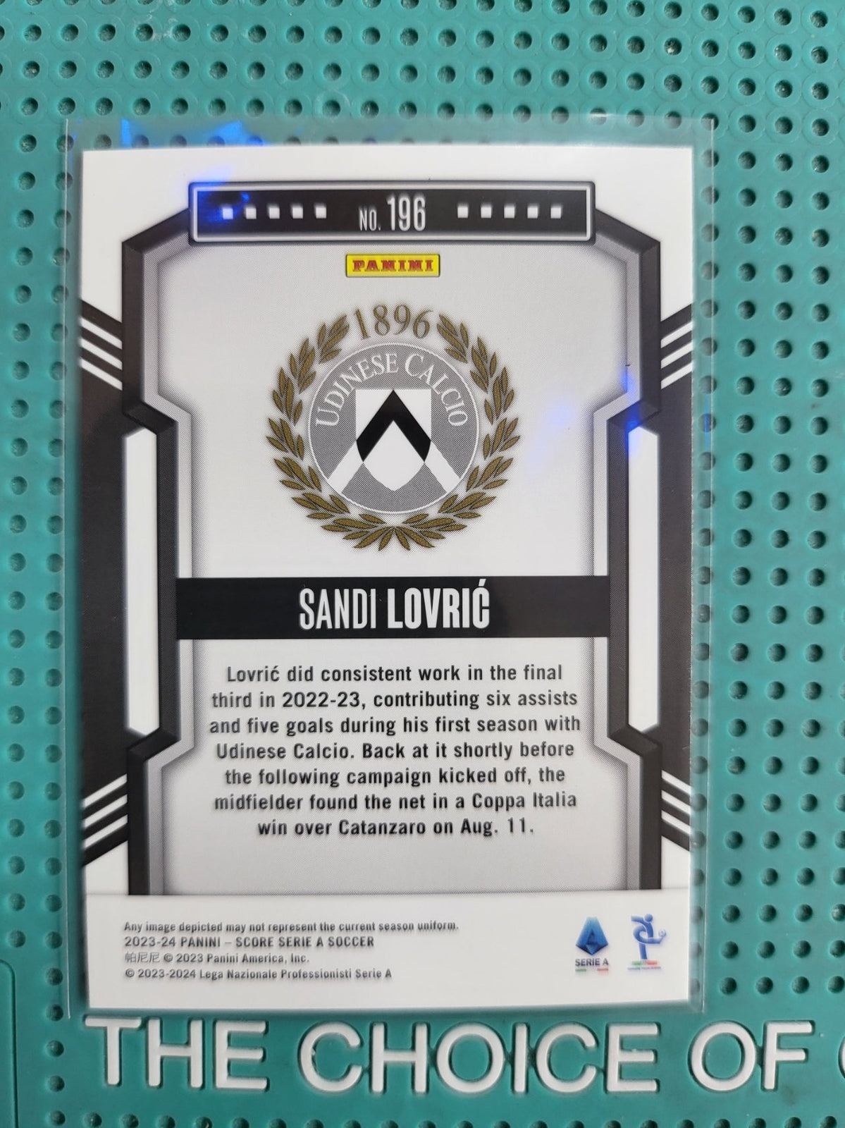 panini score 2023/2024 sandi lovric laser red 14/30 n196