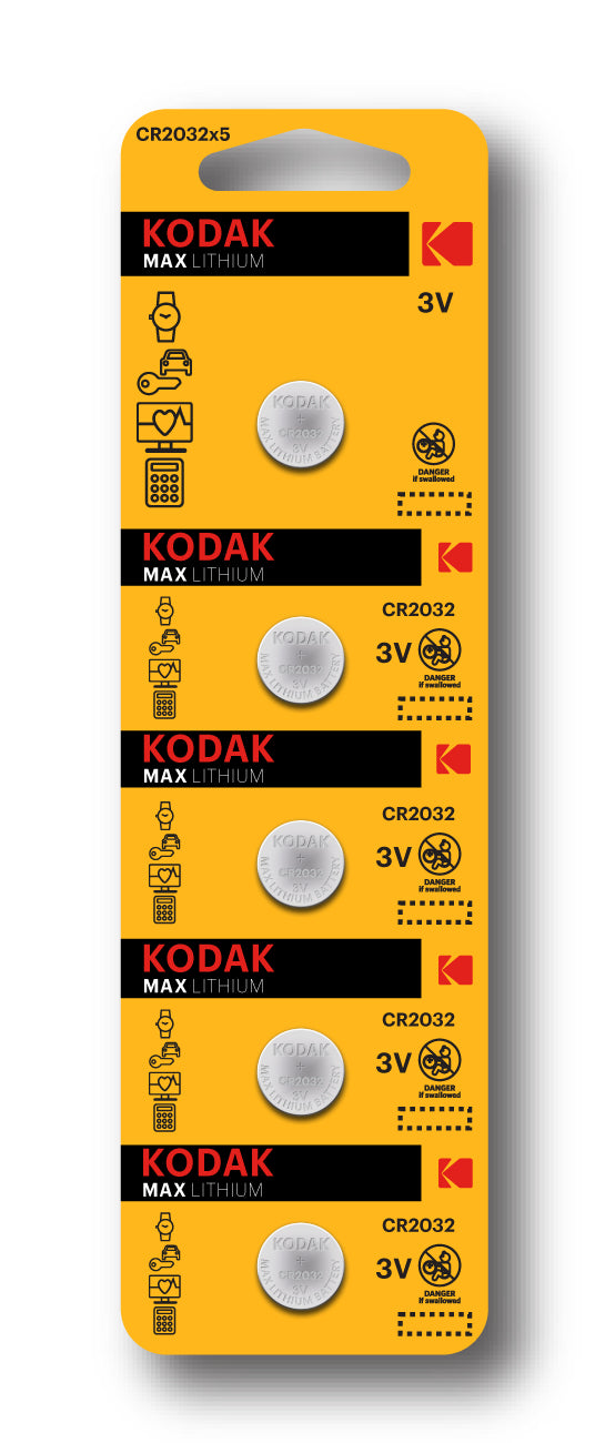 BATTERIA CR2032 3V KODAK MAX LITHIUM 5PZ