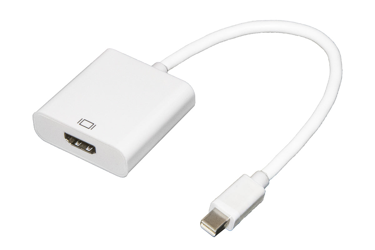 ADATTATORE MINI DP-HDMI M/F CON CAVO 0,15CM BIANCO