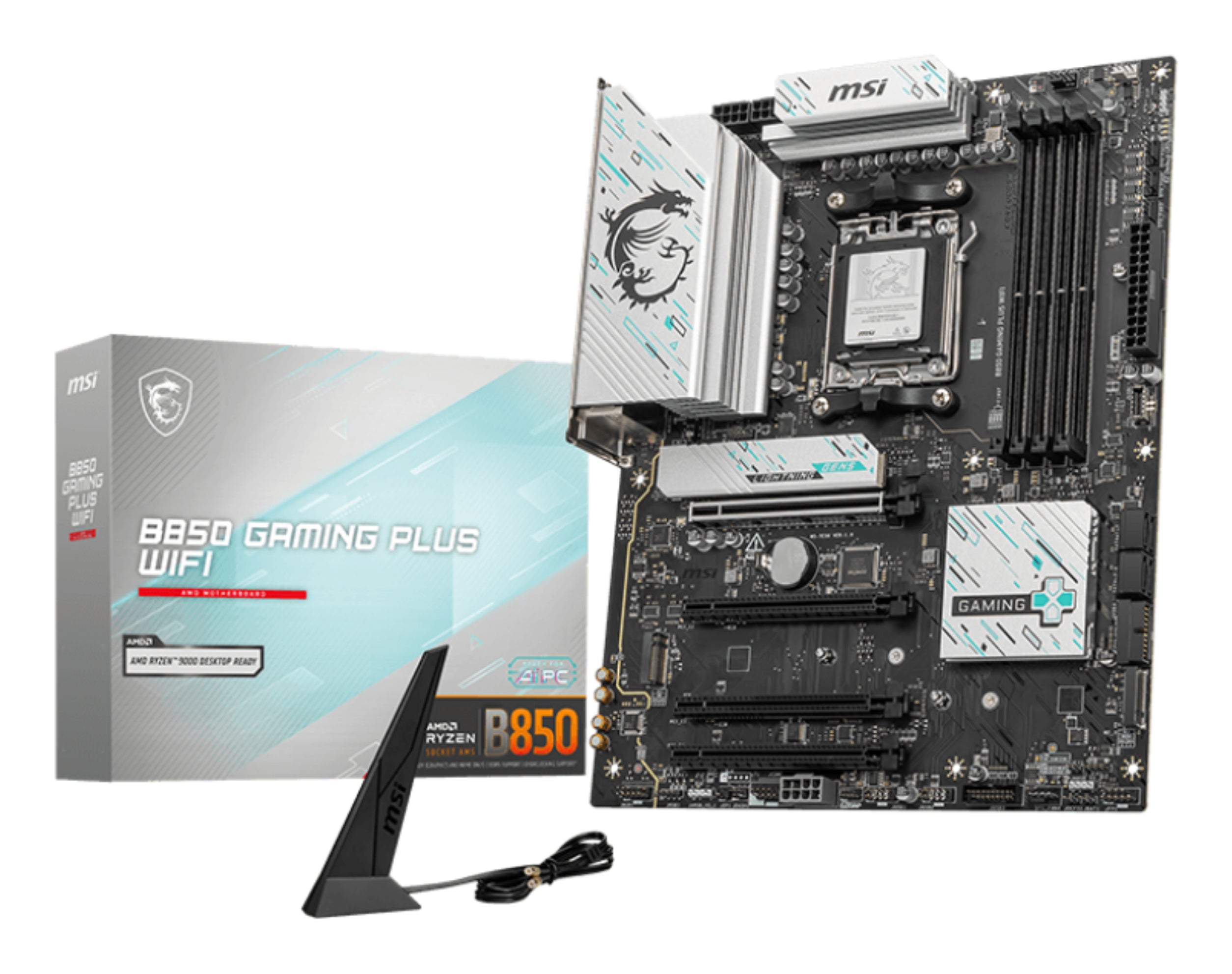 MB MSI B850 GAMING PLUS WIFI AM5 4DDR5 4PCIE 4M2 4SATA DP/TYPE-C