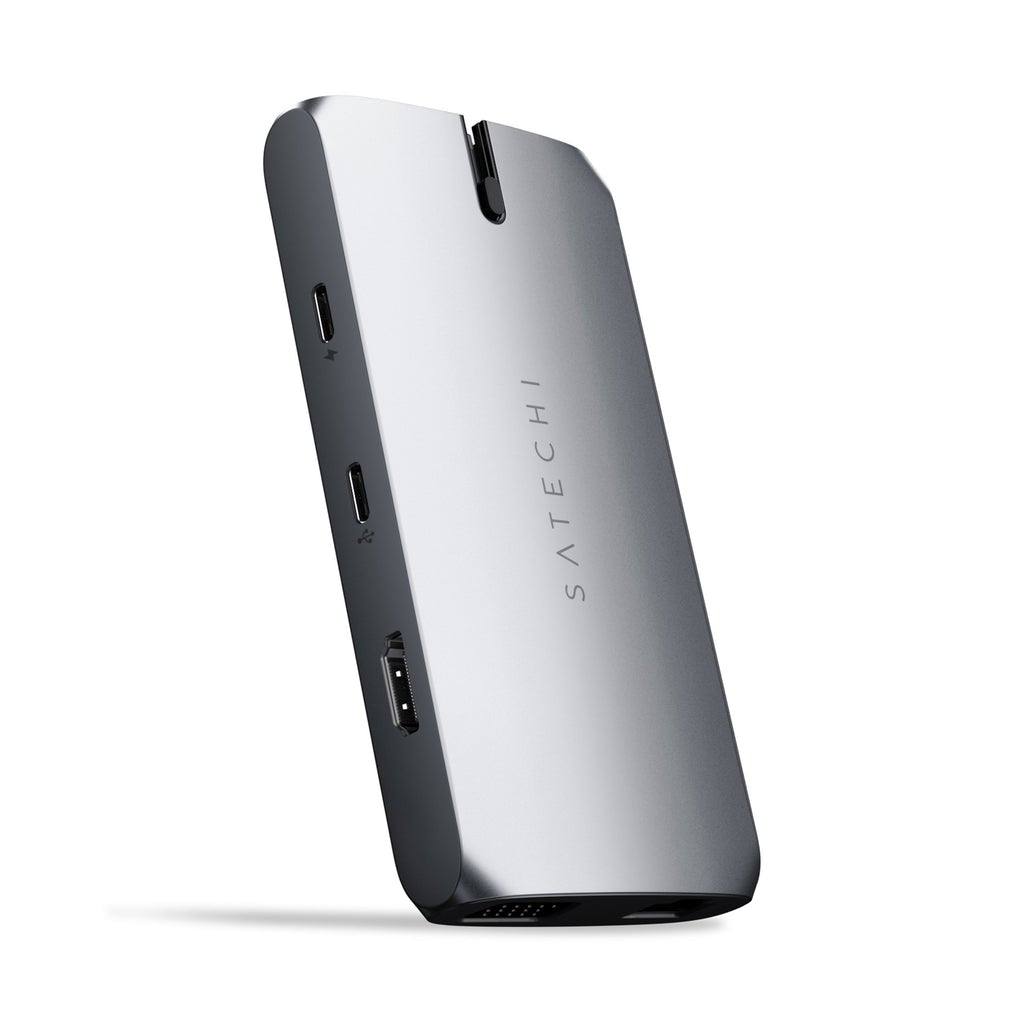 ADATTATORE TYPE C MULTIPORT ONTHEGO PD 60W-HDMI-VGA-USB-GBIT-SD SPAGEGR