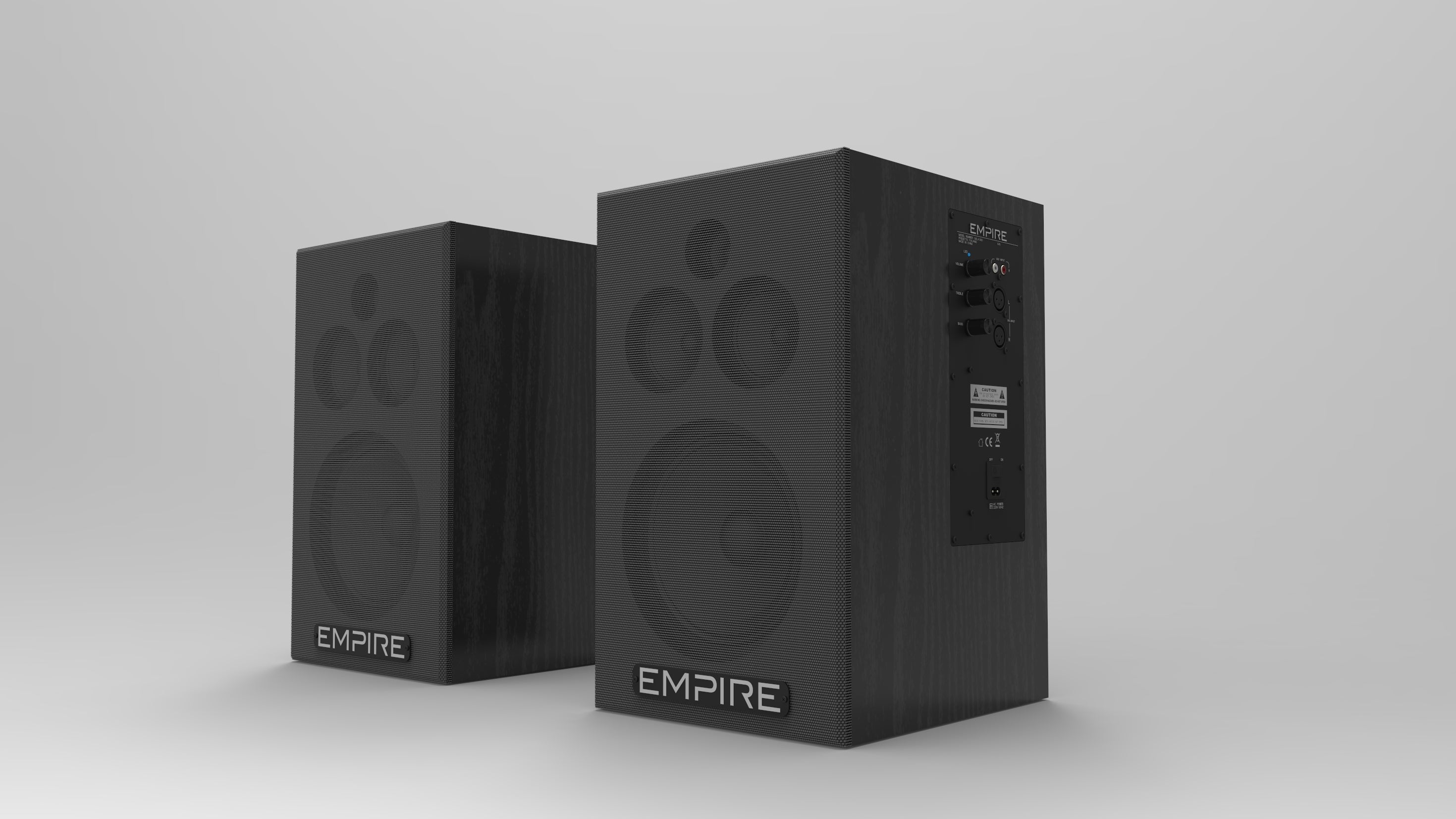 SPEAKER EMPIRE HS290 290W 80-20K HZ RCA XLR BALANCED BLACK