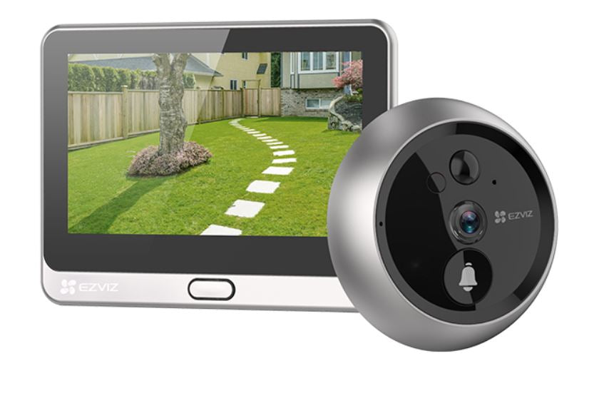 SPIONCINO WIFI CON TOUCH 4.3 SILV 2K PIR H265 BAT.RIC. - ANTISCASSO