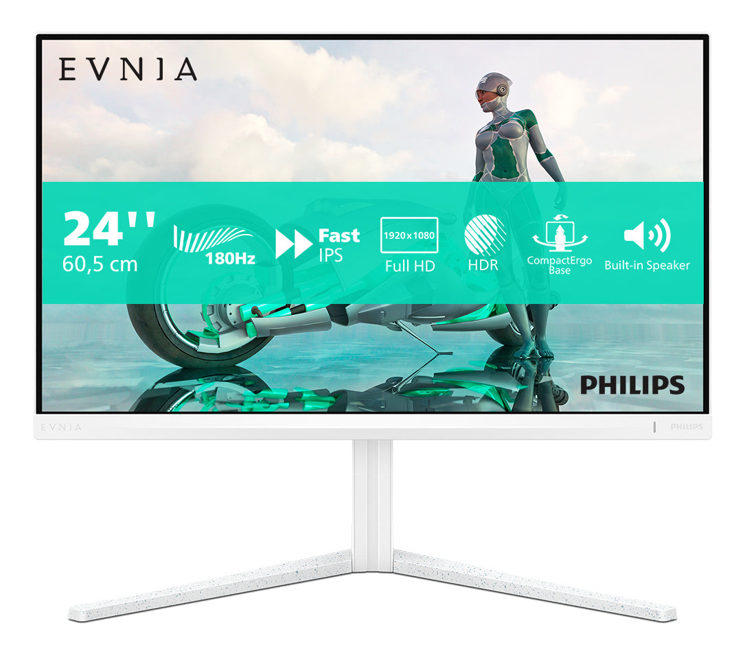 MON 23.8IPS 180HZ 1MS BIANCO 2HDMI PHILIPS 24M2N3201A PIVOT REG ALTEZ