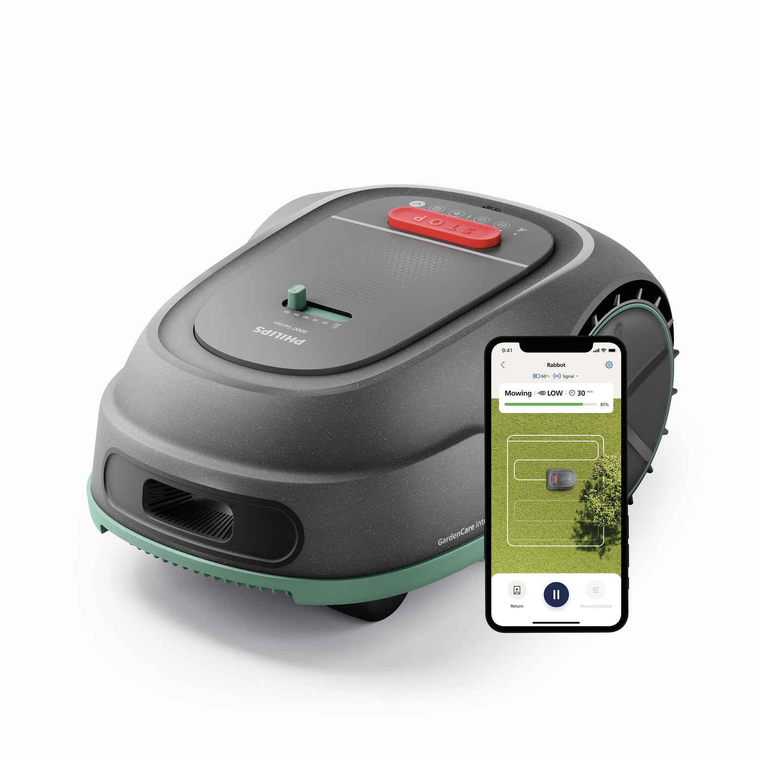 ROBOT TAGLIAERBA AUTOMATICO CON GPS SENSORE PIOGGIA AUTOPORTANTE 30