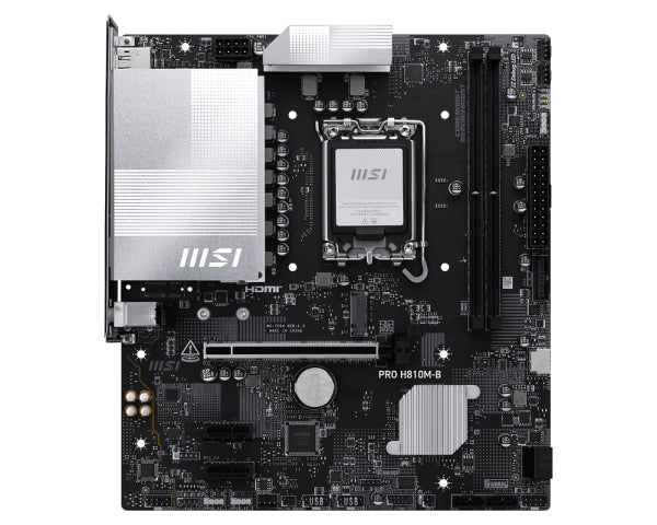 MB MSI PRO H810M-B DDR5 ST1851 2D5 1M.2 4S3 3PCIE HD/DP MATX