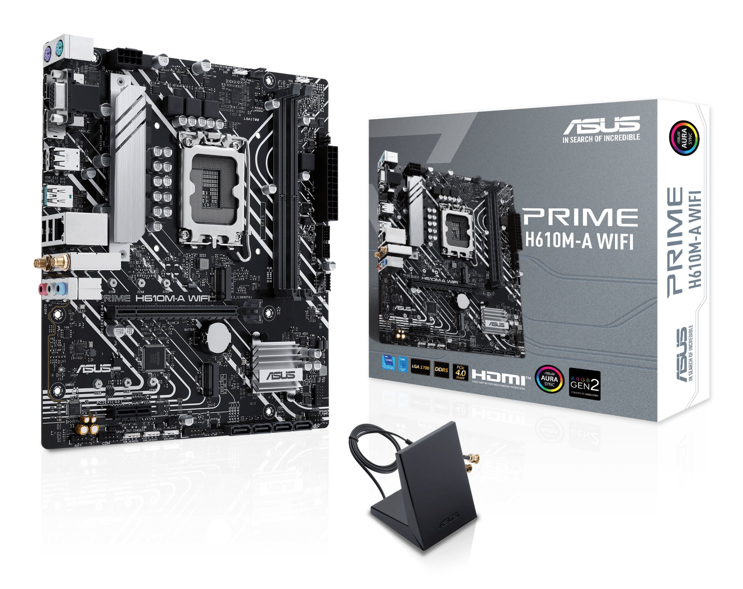 MB ASUS PRIME H610M-A WIFI S1700 D5 4S3 GBL M.2 U3.2 HDMI/VGA/DP