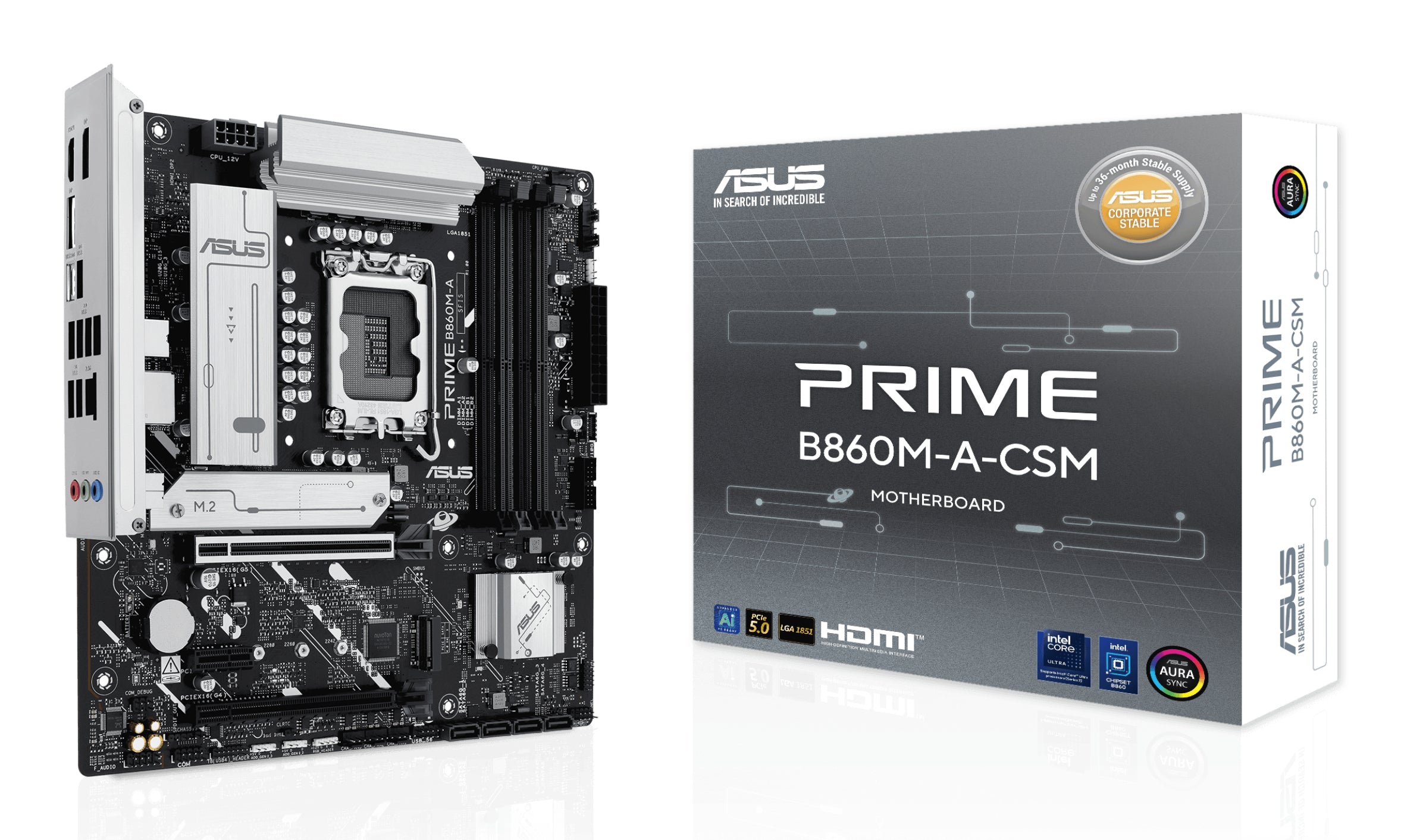 MB ASUS PRIME B860M-A-CSM 1851 2M.2 4S3 1HD/2DP MATX