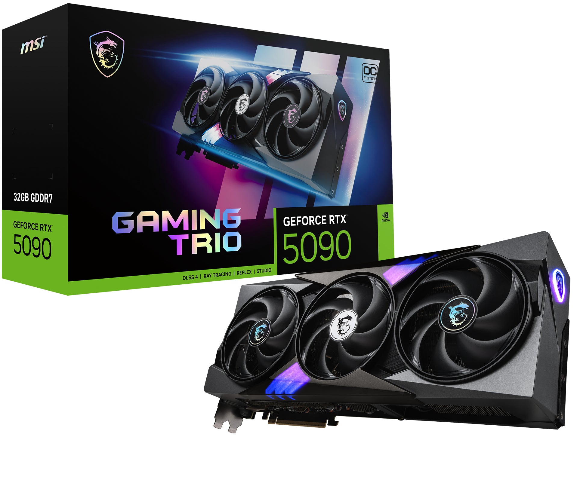 VGA MSI RTX 5090 GAMING TRIO OC 32G 32GB GDDR7 512BIT 1H/3DP