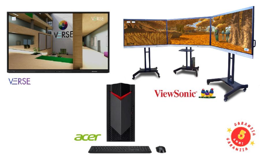 AULA IMMERSIVA VIEWSONIC DA 105 5 ANNI GARANZIA VENERE