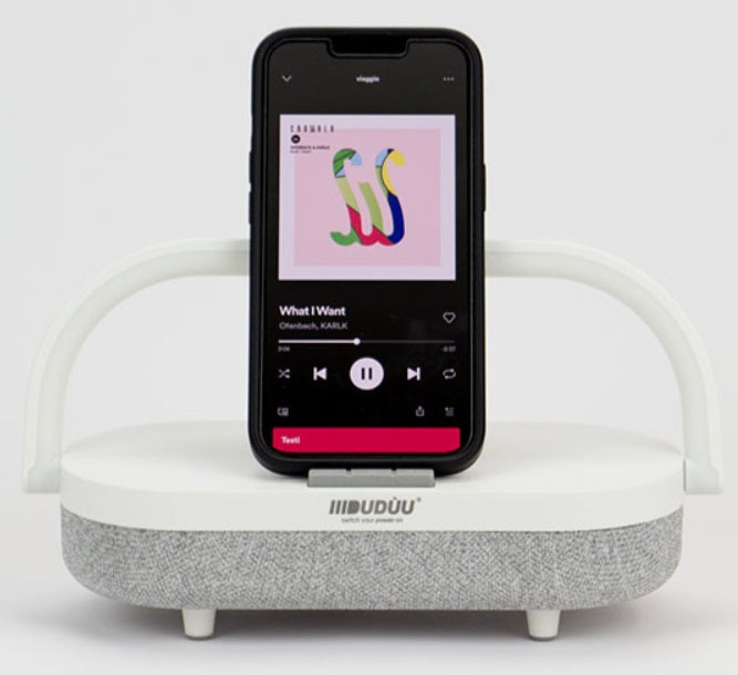 SPEAKER BLUETOOTH 10W LAMPADA BIANC DUDUU MOOD BIANCO X PC/SMARTPHONE