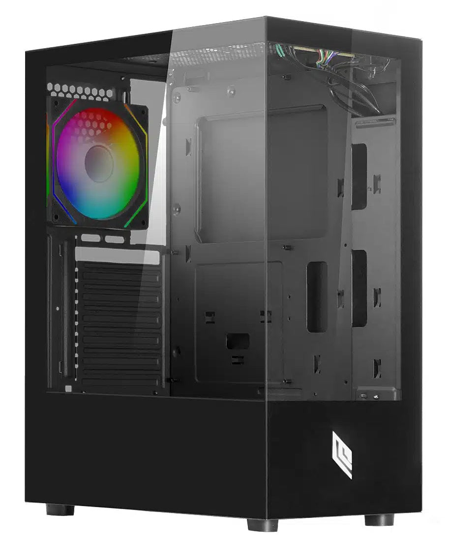CASE MID-TOWER NO PSU NEXUS P100 BK 2USB3 1USB2 VETRO TEMPERATO RGB FAN