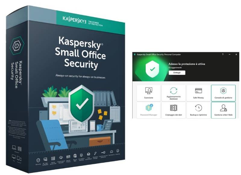 SOS 8 10U + 1SER 1Y 2021 KASPERSKY SUPERSLIM BOX