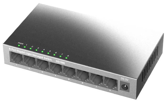 SWITCH 8P GIGABIT LIGHT MANAGED