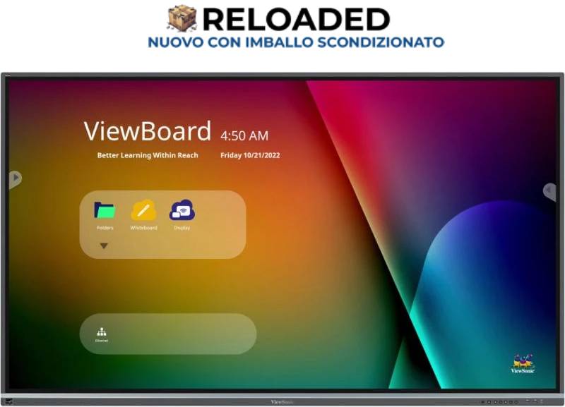 MON 75 TOUCH 40TOCCHI 8GB 64GB USBC HDMI SCATOLA ROTTA