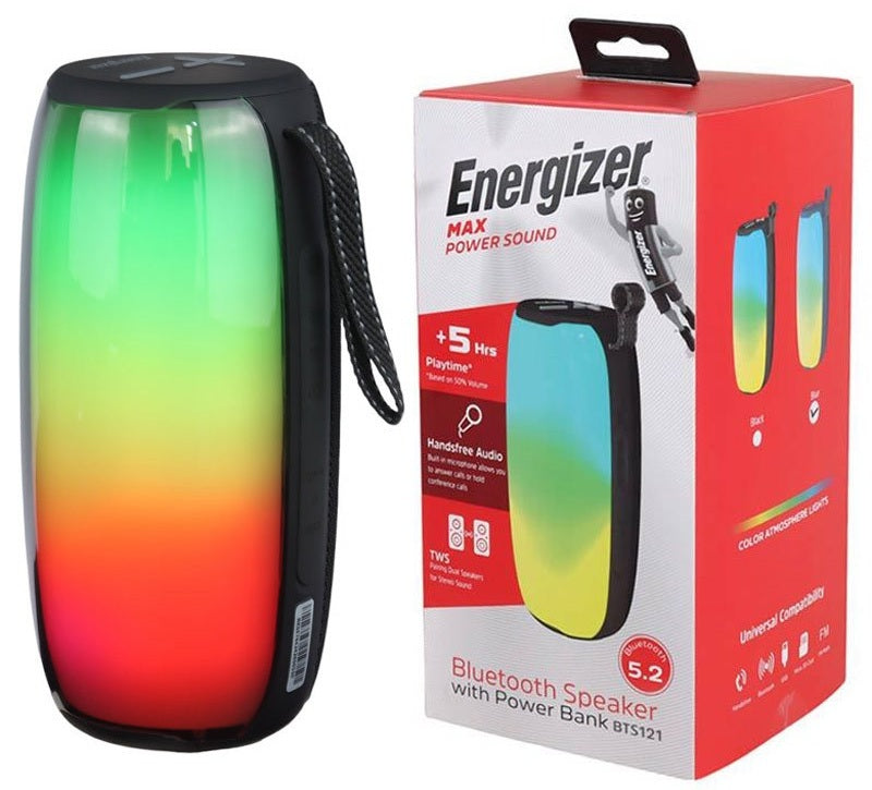 ENERGIZER SPEAKER BT + 1800MAH PORTABLE FM, MICRO SD CARD & USB