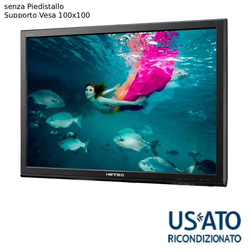 MON 19 REF HL198DPB HANNSG VGA/DVI 1440X900 SENZA PEDISTALLO BLK