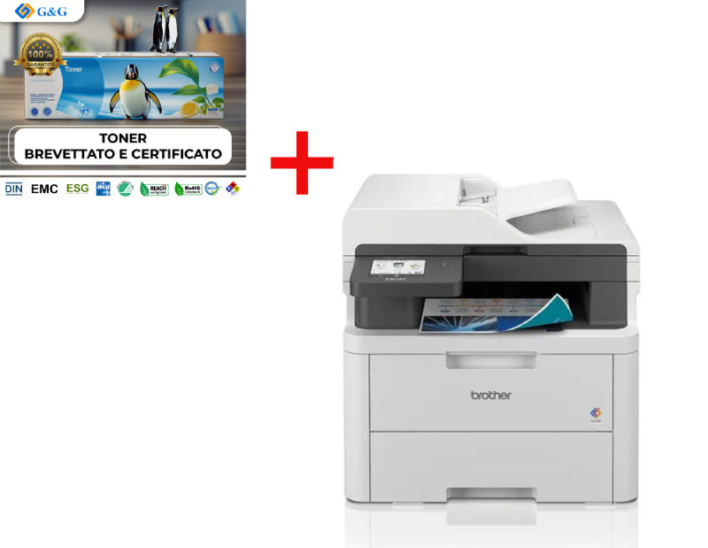 MF LAS COL A4 WIFI LAN F/R 26PPM BROTHER DCPL3560CDW + KIT TONER