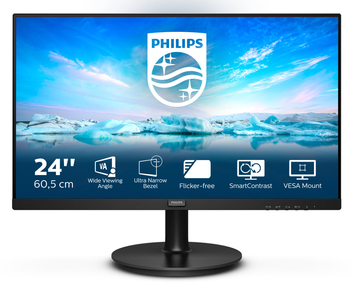 MON 23,8VA MM VGA HDMI 4MS PHILIPS 241V8LA/00 16:9 3000:1