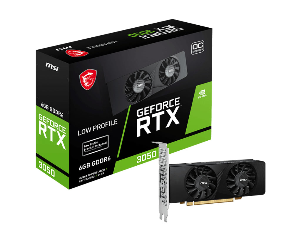 VGA MSI RTX 3050 LP 6G OC OC 6GB DDR6 128BIT 1HDMI/3DP 130W