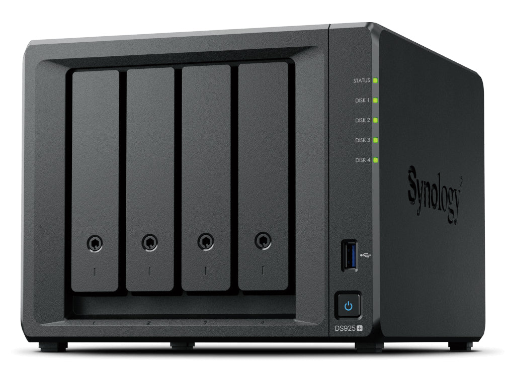 NAS SYNOLOGY DS925+ 4SSD 3,5/2,52 P GIGA/2P USB/1P ESATA NO SSD