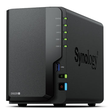 NAS SYNOLOGY DS225+ N.2 HAT3300-4T