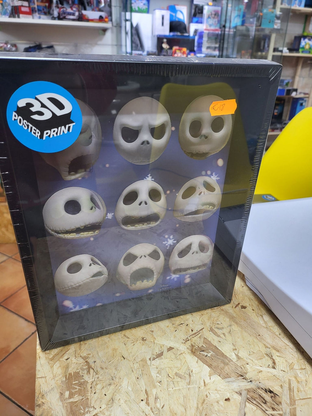 Poster 3d incorniciato the nightmare before christmas