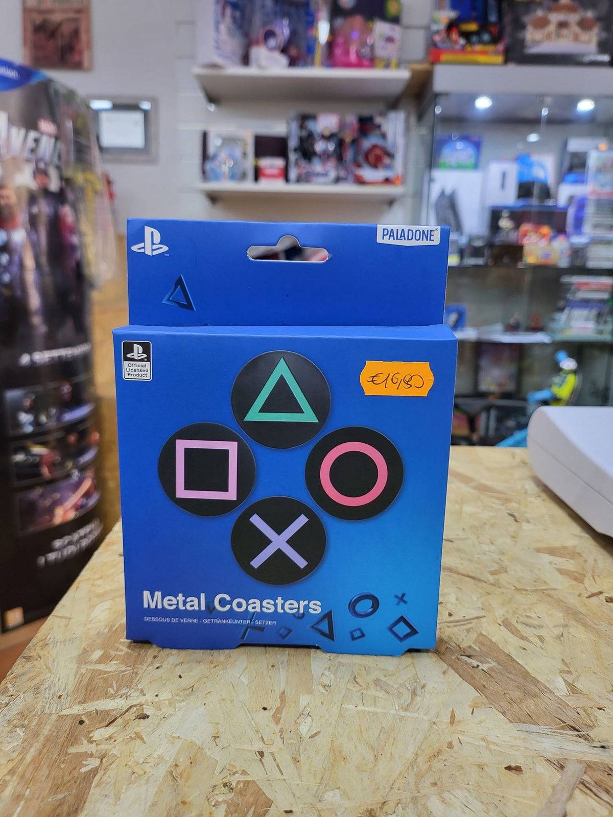 Sottobicchieri metal logo playstation