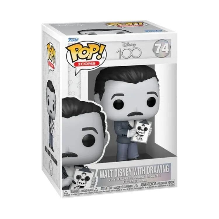 Funko pop Icons: Disney's 100th W1 - Walt w/Drawing (Special Edition) 9Cm